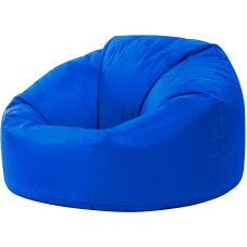 Bean Bag Bazaar Bean Bag for Adults, Blue, Outdoor Bean Bag with Filling, Bean Bag, Water-Repellent Fabric, Comfortable Chair for Living Room, Garden, Patio