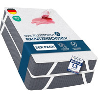Utopia Bedding Mattress Protector, 90 x 200 cm, Waterproof, Pack of 2, with Elastic Corner Straps, OEKO-TEX Certified Topper, Breathable