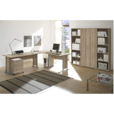 möbelando Clermont I Sonoma Oak Office Set Office Combination Office Furniture Complete Set