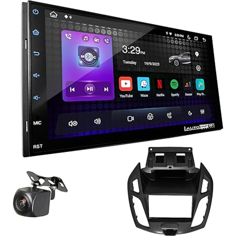 UGAR Compatible with Ford Transit Connect, Tourneo Connect 2013+ 7 Inch Android 13 DSP 4GB + 64GB DAB+ Car Radio HD Full Touchscreen GPS Navigation