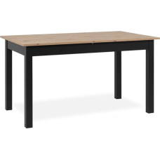 DEINE TANTE EMMA Coburg 120 003410 Dining Room Table in Artisan Oak / Black Approx. 120 x 76 x 70 cm Extendible 160 cm