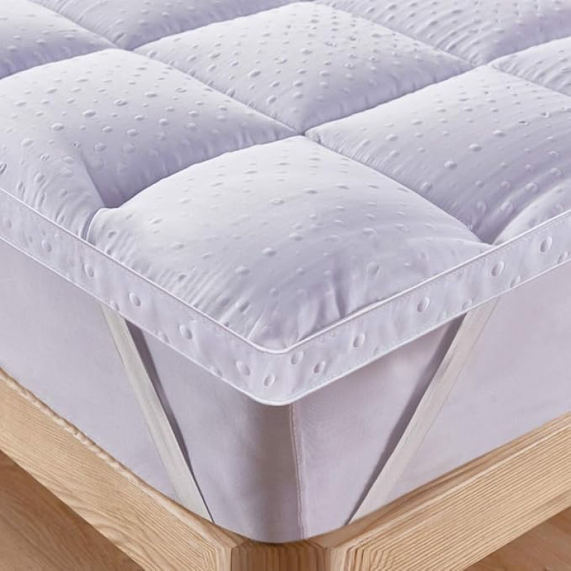 Bedecor Underbed Mattress Topper Soft Topper Luxury 3D Massage Bubbles Cover Original Oeko-Tex
