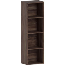 Vida Designs Oxford 4-Tier Cube Bookcase, Wooden Shelf Unit for Office, Living Room Furniture, Walnut