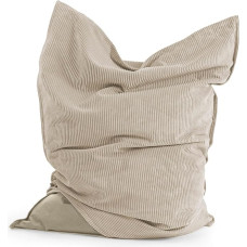 mokebo XXL Bean Bag with Cord Cover for Children and Adults 'The Big', Bean Bag for Indoor and Outdoor Use with Filling & Cover (Indoor Only), Seat Cushion, Floor Cushion, Giant Bean Bag in 130 x 170