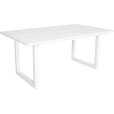 Skraut Home - Dining tables | 8 people | 170 | robust and stable thanks to its structure and solid legs | ideal for family gatherings | white | industrial style