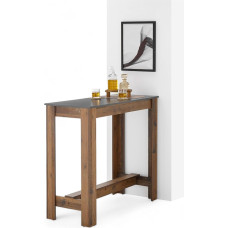 MODESTO Bar Table in Anthracite / Old Style Look - Modern High Table for Kitchen and Dining Room - 115 x 103 x 50 cm (W x H x D)