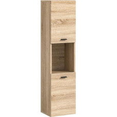 Bathroom Cabinet (W x H x D) 30 x 125 x 29 cm in Sonoma Oak Replica and Sonoma Oak Replica Floor-Standing and Hanging Mountable
