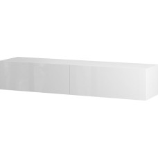 Planetmöbel TV Cabinet, TV Stand, 160 cm Long, TV Board, Hanging or Standing, TV Cabinet for Living Room, TV Furniture, 37.8 x 160 x 32.5 cm, White