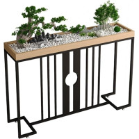 Industrial Modern Console Sofa Table - Narrow Behind Coffee Table with Shelves, Anti-Friction Feet, High H & Living Room Furniture, Stylish Storage Solution