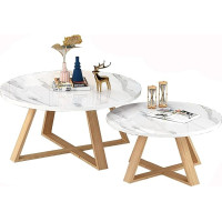 Modern Coffee and Side Table Set for Living Room Decor, Stylish and Functional Nesting Tables for Home or Office