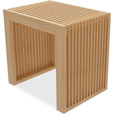 APRTAT Bamboo Dining Bench Indoor Small Bench Entryway Shoe Rack Bench Outdoor Modern Wooden Benches 17 Inch for Living Room Hallway Bedroom Bathroom Natural Small