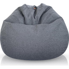 Aiire Relaxo Gaming Bean Bag with Filling - Bean Bag Chair for Adults, Boys and Children - Coarse Floor Cushion, Chill Chair for Cuddly Corner - Bean Bags Grey