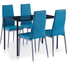 Tidyard 5-Piece Dining Set with 4 Dining Room Chairs, Kitchen Table, Dining Chair, Kitchen Furniture, Dining Room Set for Dining Room, Kitchen, Office, Lounge