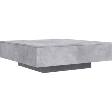 vidaXL Coffee Table, Square Side Table, Sofa Table, Coffee Table for Living Room, Tea Table, Telephone Table, Modern, Concrete Grey, Wood Material