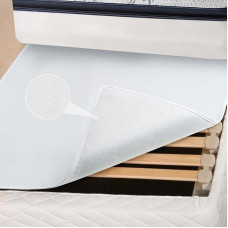 DUJUIKE Non-Slip Mattress Protector, Non-Slip Underlay for Mattress Protector, Breathable Felt Fabric with Non-Slip Particles, Keeps the Mattress in Place (Grey, 140 x 200 cm)