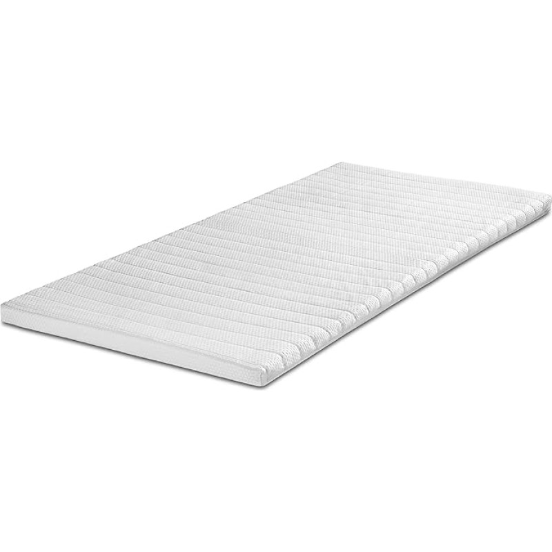 Traumnacht Memory Foam Mattress Topper with Pimple Structure, 160 x 195 cm, Oeko-Tex Certified, Produced according to German Quality Standard