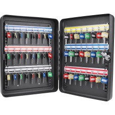 Barska 48 Position Key Lock Box with Lock and Key, Black