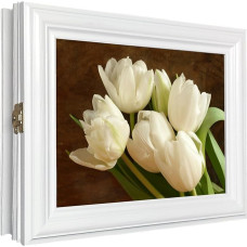 Cer-Plast Wooden Key Cabinet Wall Cabinet with Key Rack Wall Organiser for Key Storage Key Cabinet Vintage Look Wooden Key Box