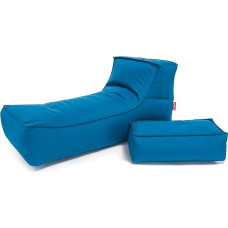 Ecopuf Outdoor Bean Bag Recliner Camel - Weatherproof Bean Bag Chair with Removable Headrest - UV-Resistant Bean Bag - for Indoor and Outdoor Use