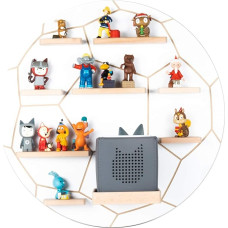BOARTI The Original Children's Football Shelf in White, TÜV/GS-Certified - Suitable for the Toniebox and Approx. 35 Tonies – to Play and Collect