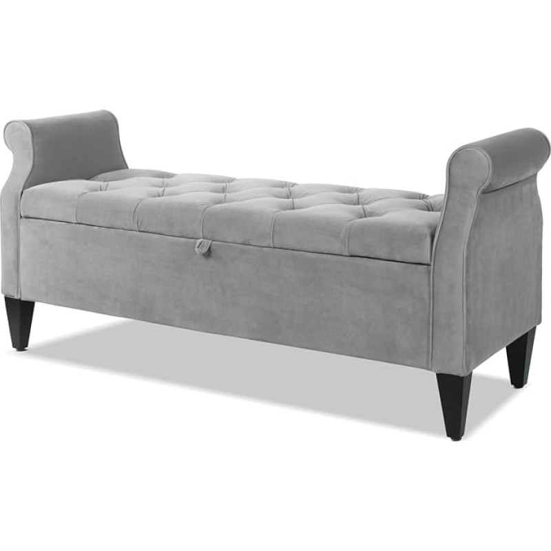 Jennifer Taylor Home Jacqueline Roll Arm Storage Bench