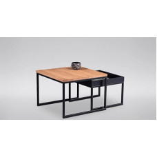 M2 Kollektion Dublin 2 Coffee Table Solid Wild Oak W x H x D = 60 x 43 x 60 cm