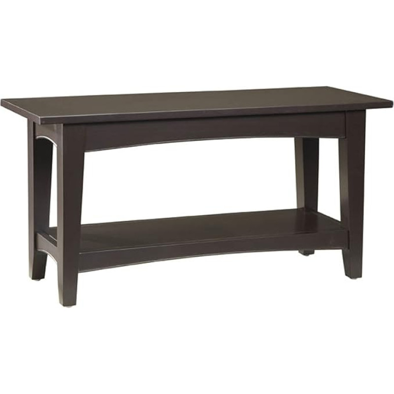 Shaker Cottage Bench, Alaterre Collection (Chocolate) (18