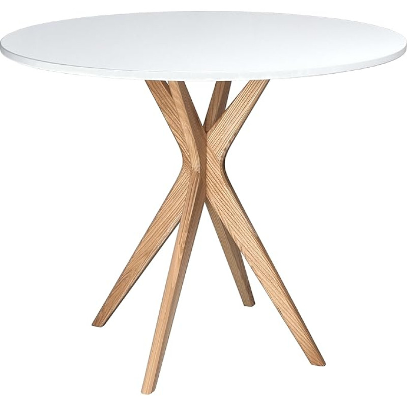 Jubi Round Dining Table 70 cm White