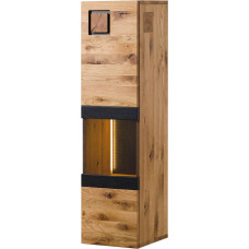 MASSIVMOEBEL24.DE KITZBUHEL Hanging Display Cabinet 33 x 33.5 x 123 cm Wild Oak Natural Oiled / Varnished Colour: Natural Oiled / Varnished Size: 33 x 33.5 x 123 cm (W x D x H), Design: Glass Door