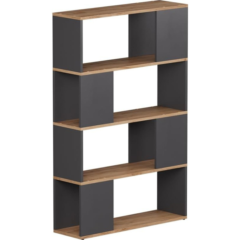 Vicco Eneos Room Divider, Anthracite/Goldkraft Oak, 80 x 124.5 cm