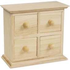 Wooden Mini Chest of Drawers with 4 Drawers