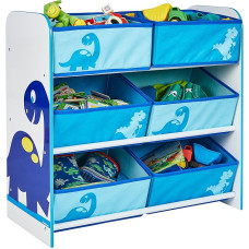 Dinosaurs Kids Bedroom Storage Unit with 6 Bins by HelloHome