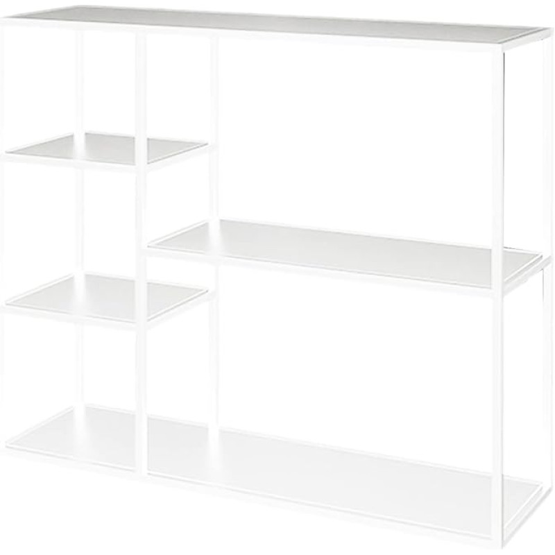 Modern Console Sofa Table with Shelf Units for Living Room Bedroom Kitchen Narrow Hallway Table for Entryway Rectangular Display Shelf Stand