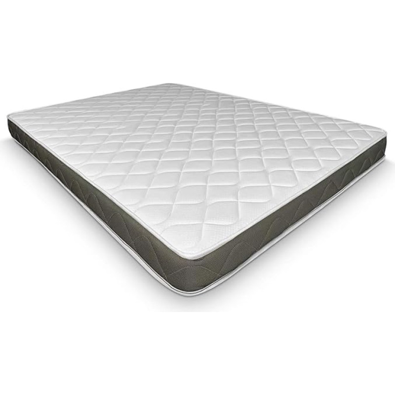 Dreaming Online - Multi-Layer Visco Fresh Reversible Mattress 150 x 200 cm (Winter/Summer Side), Mite-Repellent, Antibacterial and Hypoallergenic, Height 13 cm