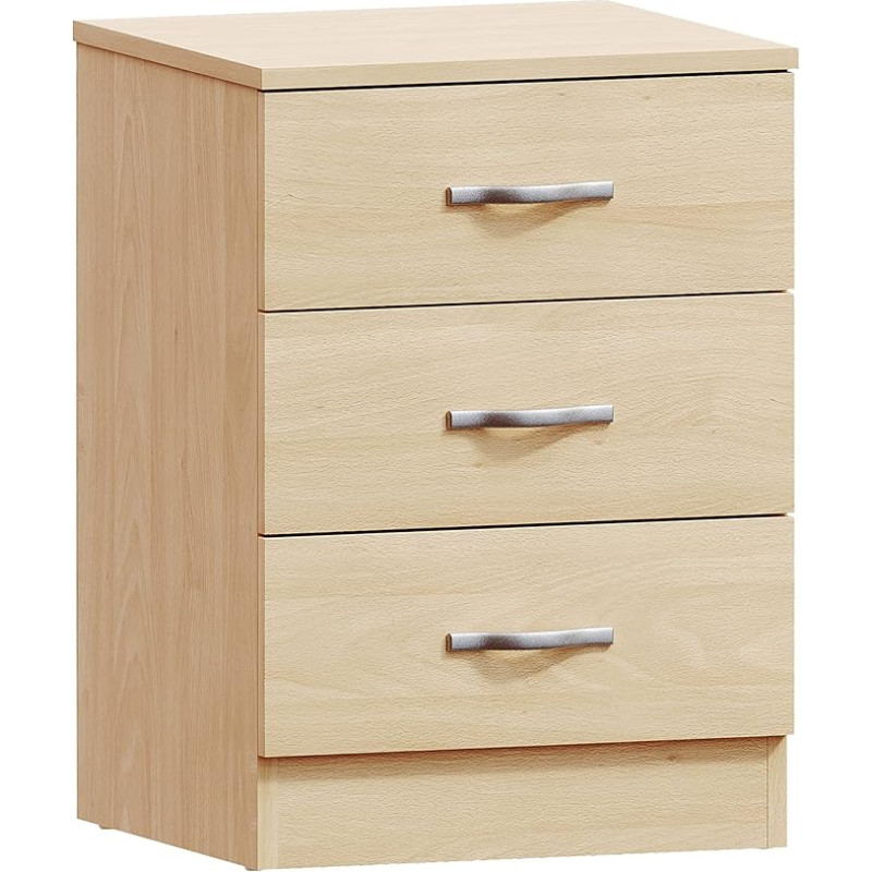 Home Discount Pine Chest of Drawers, 3 Drawer, Pine