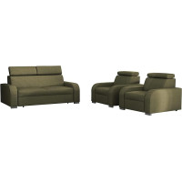 Mirjan24 Apollo 3+1+1 Sofa Set, Sofa + Two Chairs, Couch, Upholstered Sofa, TV Chair, Upholstered Set, Couch Set, Armchair, Sofa, Upholstered Chair (Crown 11)