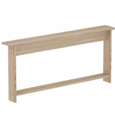 Solid Wood Console Sofa Table with Clip in Storage Shelf, Narrow Side Table for Living Room, Hallway or Bedroom, Behind Coffee Table with Wooden Top, Bedside Shelf for Small Spaces