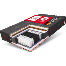 FDM Black MAX Mattress 180 x 200 cm Cold Foam Pocket Spring Core Height 28 cm Hardness H3 Latex Coconut Memory Foam Oeko-Tex Suitable for Allergy Sufferers Jacquard Cover Washable