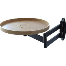 Kompakter Klapptisch zur Wandmontage – Vielseitiger Sofa-Auszieher und ausklappbarer Nachttisch für Schlafzimmer, Küche, Balkon – Original-Holzoberfläche, platzsparendes Design