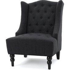 Christopher Knight Home Toddman High Back Club Chair - Dark Charcoal - Dimensions: 69cm D x 85cm W x 97cm H