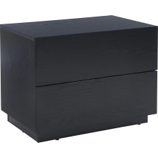 BAÏTA Morphee LED Bedside Table with 2 Drawers - Black