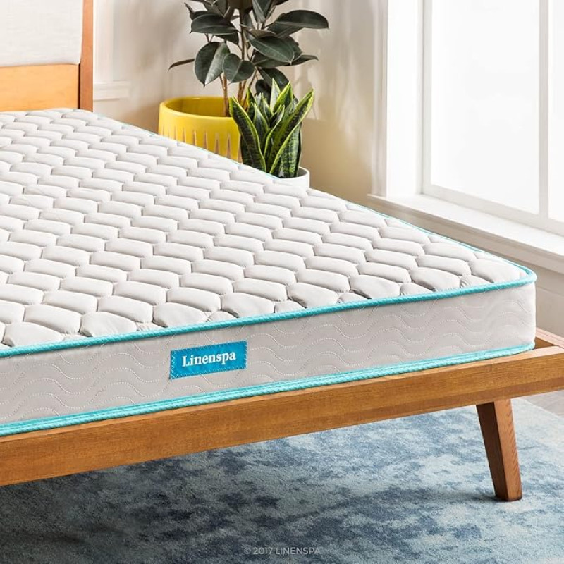 Linenspa, Polyester Sprung Mattress 15cm King Size (150cm x 200cm)