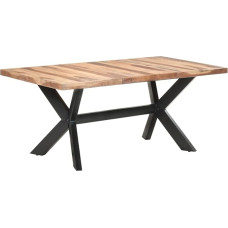 vidaXL Solid Wood Dining Table Kitchen Table Dining Room Table Solid Wood Table Dining Room Table Wooden Table Dining Room Furniture 180 x 90 x 75 cm Honey Colour