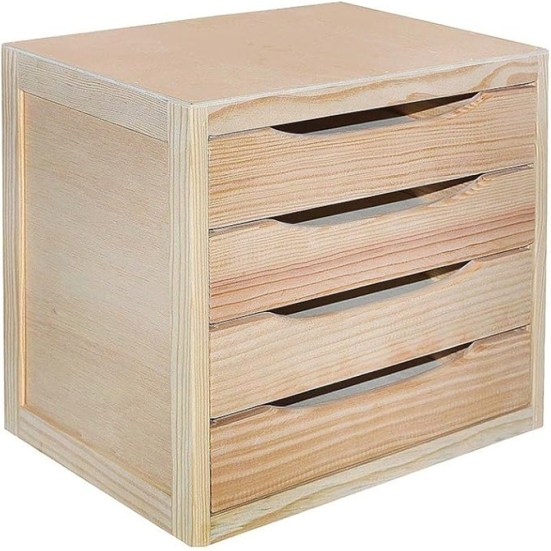 Aranaz Chest of Drawers Pine 39 x 30 x 37 cm Multi-Coloured
