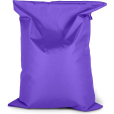 BuBiBag Bean Bag 150 x 100 cm Approx. 340 L with Filling, Seat Cushion, Rectangular Floor Cushion, Armchair (Purple)