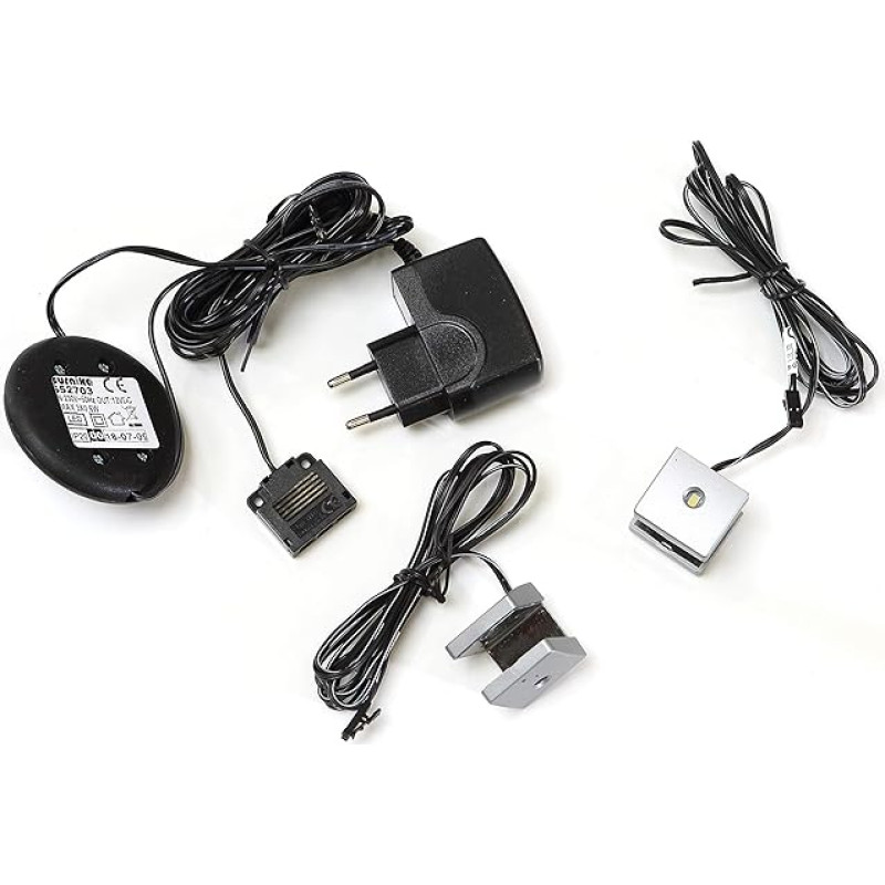 FORTE 2-point lighting, plastic, cold white, 19 x 16 x 13 cm