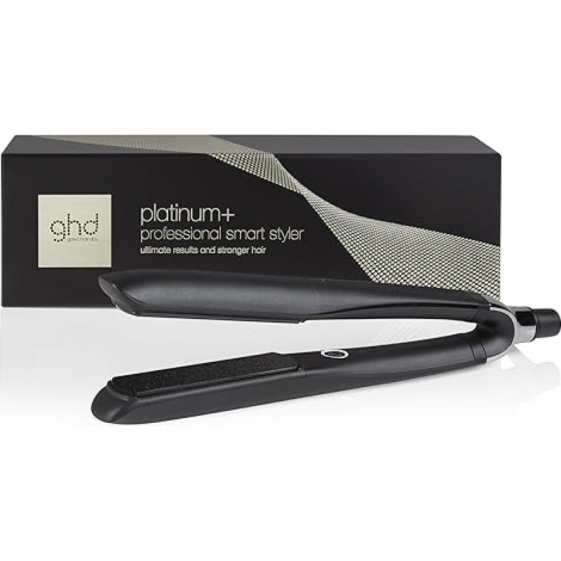 ghd Platinum+ Black Intelligent Professional Juuste sirgendaja, vähem juuste murdumist, rohkem sära ja värvikaitset, Ultra Zone tehnoloogia, optimaalne kammitemperatuur 185ºC Homogeenne