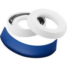 Geekria kõrvapadi asendusosa Playstation Gold Wireless/Sony PS4 / PS3 / PSV Gold Wireless kõrvaklappide kõrvapadi ja kõrvapadi/kõrvapadi + kõrvapadi padi/parandusdetailid (valge/sinine)