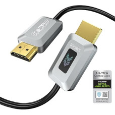 GeoHN.G 8K HDMI fiiberoptiline kaabel 10 m, sertifitseeritud 48 Gbps kiire HDMI 2.1 kaabel, toetab 8K @ 60Hz, 4K @ 120Hz/144Hz eARC Dolby HDCP 2.2 & 2.3 HDR10 RTX 3080, ühildub PS5/TV/Xbox-seeriaga