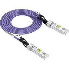 [Very Peri] 10G SFP+ DAC Cable 2 m (6.5 ft), Twinax SFP+ Cable for Cisco SFP-H10GB-CU2M, Meraki MA-CBL-TA-2M, Ubiquiti UniFi, D-Link, Supermicro, Netgear, Mikrotik, Open Switches